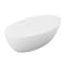 Anzzi Hangiri 5.5 ft. Solid Surface Freestanding Bathtub in Matte White BS-S29 - alternate 1